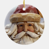 Carved Santa Face Keramik Ornament (Hinten)
