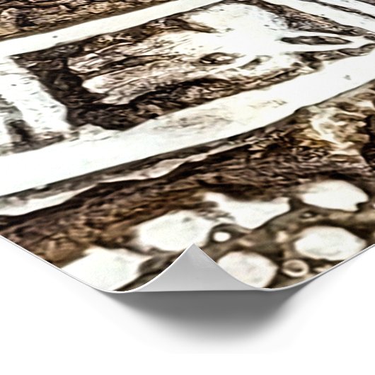 Carved Stone Mayan Aztec MesoAmerican Sun Calendar Poster (Ecke)