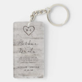 Carved Sweetheart to the Mother of the Bride Zitat Schlüsselanhänger (Rückseite)