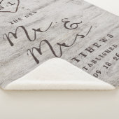 Carved Sweethearts the New Mr. & Mrs. Newlyweds Sherpadecke (3/4)