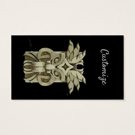 Carved Tiki Sculpture Thunder (Rückseite)