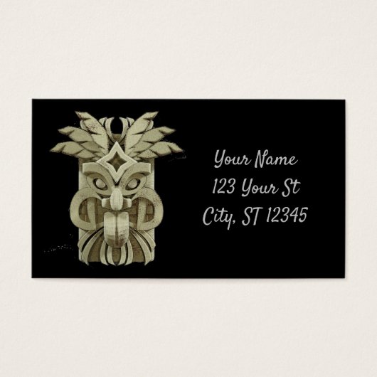 Carved Tiki Sculpture Thunder (Vorderseite)