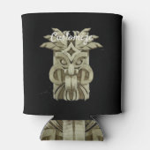 Carved Tiki Sculpture Thunder Dosenkühler (Rückseite)