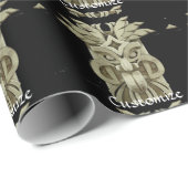 Carved Tiki Sculpture Thunder Geschenkpapier (Rolleneckpunkt)