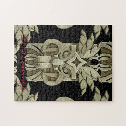 Carved Tiki Sculpture Thunder Puzzle (Horizontal)