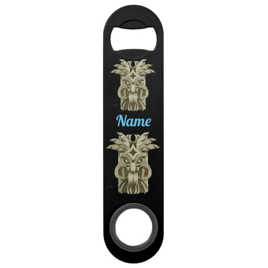 Carved Tiki Sculpture Thunder Speed Flaschenöffner (Vorderseite)