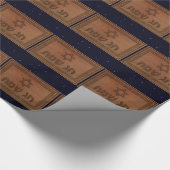 Carved Wood Chag Sameach Geschenkpapier (Ecke)