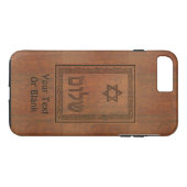Carved Wood Shalom Case-Mate iPhone Hülle (Rückseite (Horizontal))
