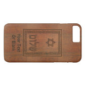 Carved Wood Shalom Case-Mate iPhone Hülle (Rückseite (Horizontal))