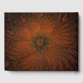 Carved Wood Shema Yisrael Gästebuch (Rückseite)