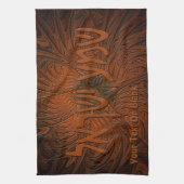 Carved Wood Shema Yisrael Küchentuch (Vertikal)