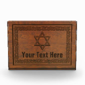 Carved Wood Star von David Fotoblock (Vorderseite)