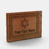 Carved Wood Star von David Fotoblock (Links)