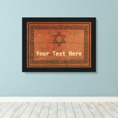 Carved Wood Star von David Leinwanddruck (Insitu (Holzboden))