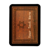 Carved Wood Star von David Magnet (Vertikal)