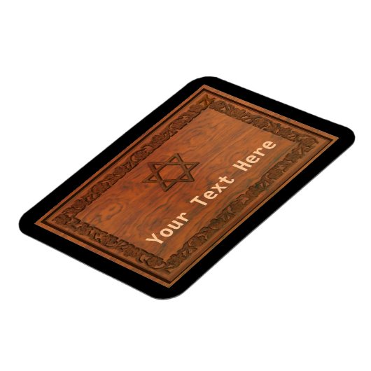 Carved Wood Star von David Magnet (Linke Seite)