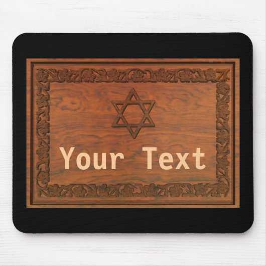 Carved Wood Star von David Mousepad (Vorne)
