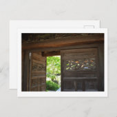 Carved, Wooden Gates: Zojoji Tempel, Tokio Postkarte (Vorne/Hinten)