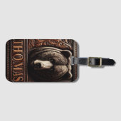 Carving des Grizzlybären Gepäckanhänger (Vorderseite (Horizontal))