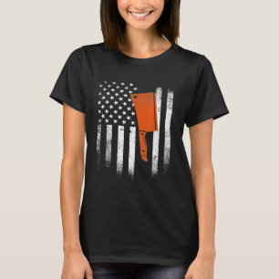 Carving Knife Cleaver Usa Flag Koch Koch T-Shirt