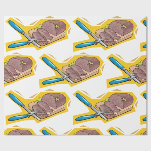 Carving Meat Geschenkpapier (Flach)