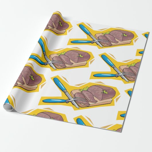 Carving Meat Geschenkpapier (Ungerollt)