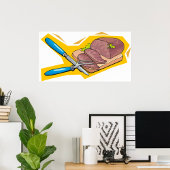 Carving Meat Poster