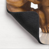 Carving of three wooden monkeys mousepad (Ecke)