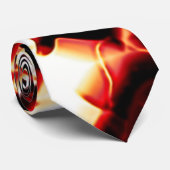 Carvingfeuer auf dunkelrotem Hintergrund Krawatte (Gerollt)