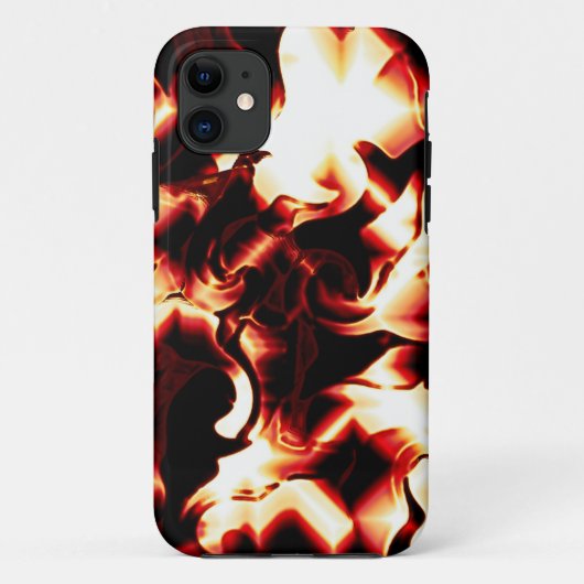 Carvingfeuer auf dunklem Hintergrund Case-Mate iPhone Hülle (Rückseite)
