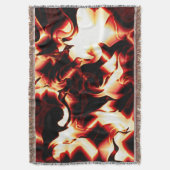 Carvingfeuer auf dunklem Hintergrund Decke (Vorderseite Vertikal)