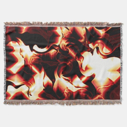 Carvingfeuer auf dunklem Hintergrund Decke (Vorderseite)