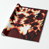 Carvingfeuer auf dunklem Hintergrund Geschenkpapier (Ungerollt)