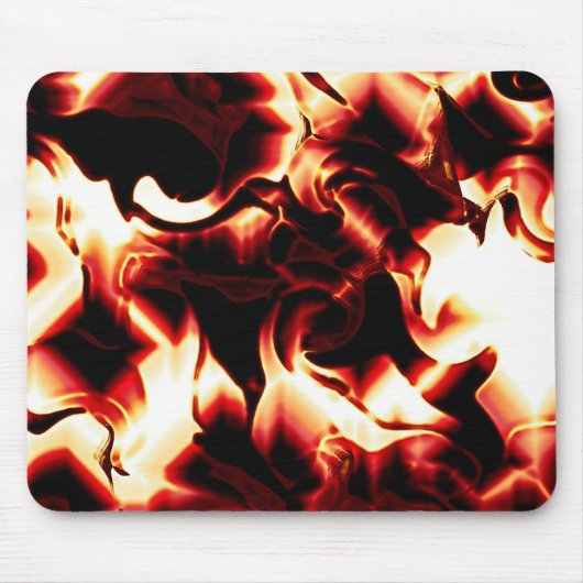 Carvingfeuer auf dunklem Hintergrund Mousepad (Vorne)