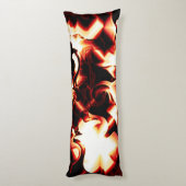 Carvingfeuer auf dunklem Hintergrund Seitenschläferkissen (Rückseite (Vertikal))