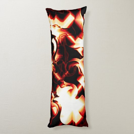 Carvingfeuer auf dunklem Hintergrund Seitenschläferkissen (Rückseite (Vertikal))