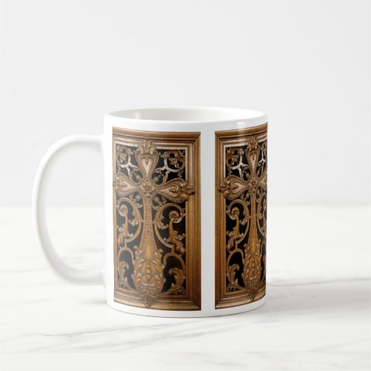 Carvingkreuz Tasse (Links)