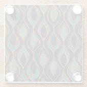 Carvingwellen: Bronze-Kupfer-Textur Glasuntersetzer (Rückseite)