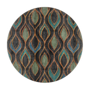 Carvingwellen: Bronze-Kupfer-Textur Schneidebrett