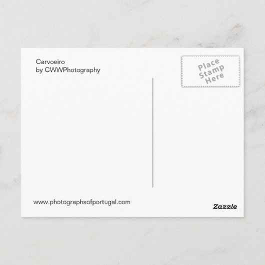 Carvoeiro Postkarte (Rückseite)