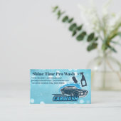 Carwash-Auto | Reinigungstools Visitenkarte (Stehend Vorderseite)