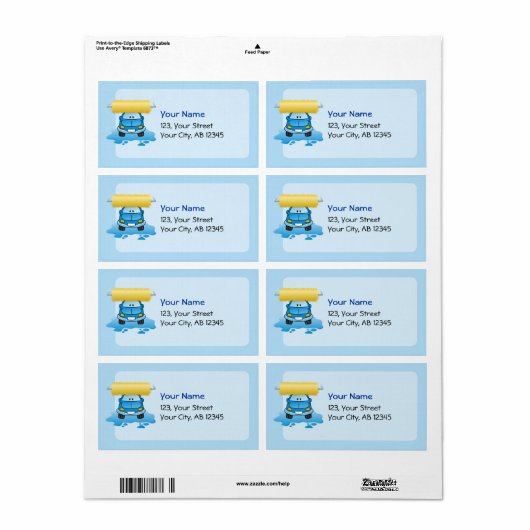 Carwash-Cartoon (Vorne)