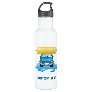 Carwash-Cartoon Edelstahlflasche