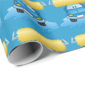 Carwash-Cartoon Geschenkpapier (Rolleneckpunkt)