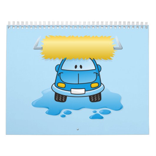 Carwash-Cartoon Kalender (Titelbild)