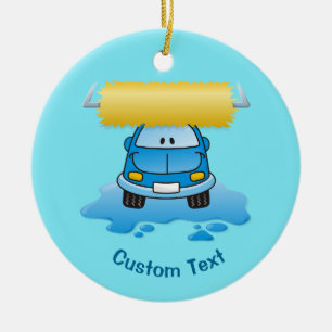 Carwash-Cartoon-Keramik Keramik Ornament