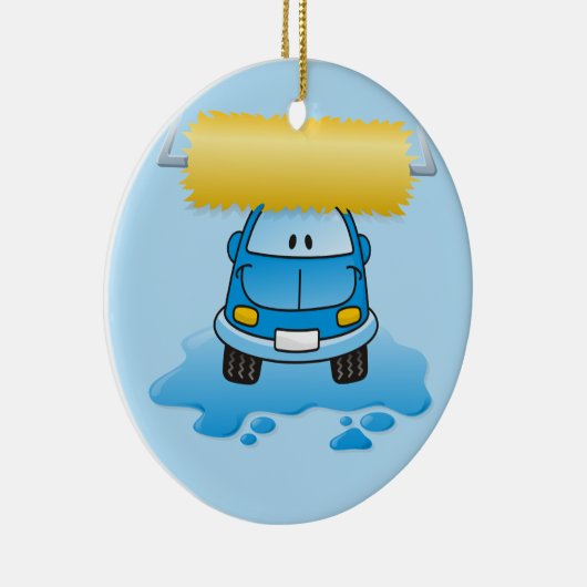 Carwash-Cartoon Keramikornament (Rechts)
