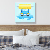 Carwash-Cartoon Leinwanddruck (Insitu (Schlafzimmer))