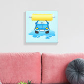 Carwash-Cartoon Leinwanddruck (Insitu (Wohnzimmer))