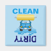 Carwash-Cartoon Magnet (Vorne)